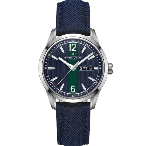 Broadway Day Date Quartz Steel / Mavi 40 mm