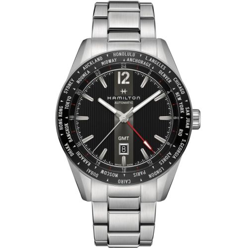 Broadway GMT Limited Edition 46 Paslanmaz Çelik / Siyah / Bilezik