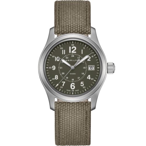 Hamilton Khaki Field Quartz 38 Paslanmaz Çelik / Yeşil, referans H68201963