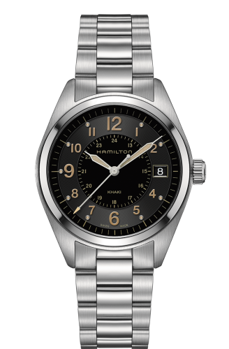 Hamilton Khaki Field Quartz / Siyah / Bilezik 40mm, referans H68551133
