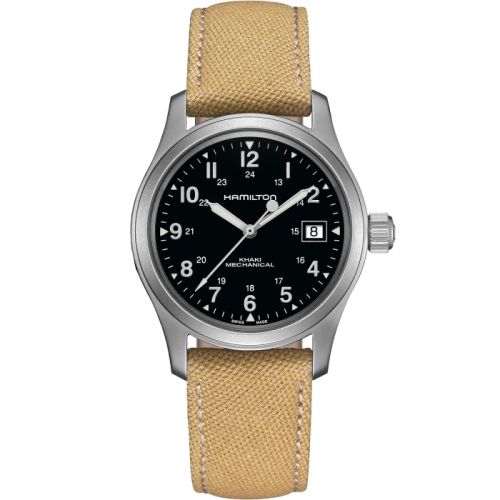 Hamilton Khaki Field Mechanical 38 Paslanmaz Çelik / Siyah, referans H69419933