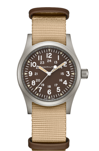 Hamilton Khaki Field Mechanical 38 Kahverengi, referans H69429901
