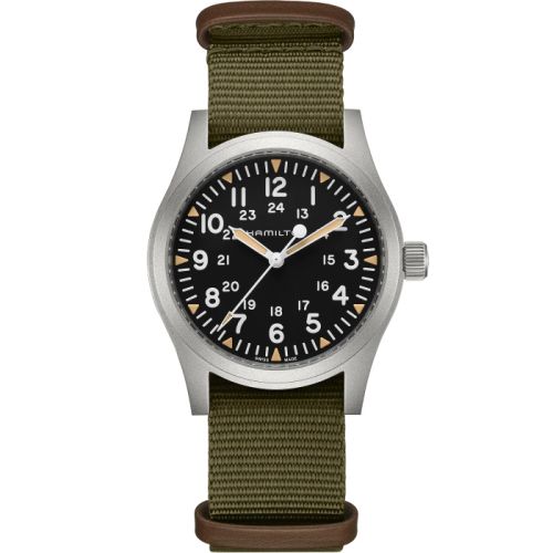 Hamilton Khaki Field Mechanical 42 Siyah, referans H69529933