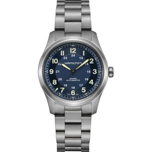 Hamilton Khaki Field Titanyum Auto 38 / Mavi / Bilezik, referans H70205140