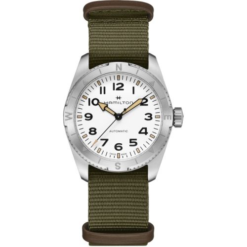 Hamilton Khaki Field Expedition 37 Paslanmaz Çelik / Beyaz / NATO, referans H70225910
