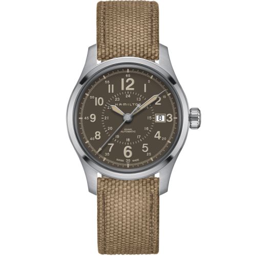 Hamilton Khaki Field Auto 40 Paslanmaz Çelik / Kahverengi, referans H70305993