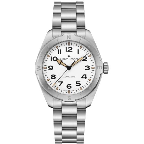 Hamilton Khaki Field Expedition 41 Paslanmaz Çelik / Beyaz / Bilezik, referans H70315110