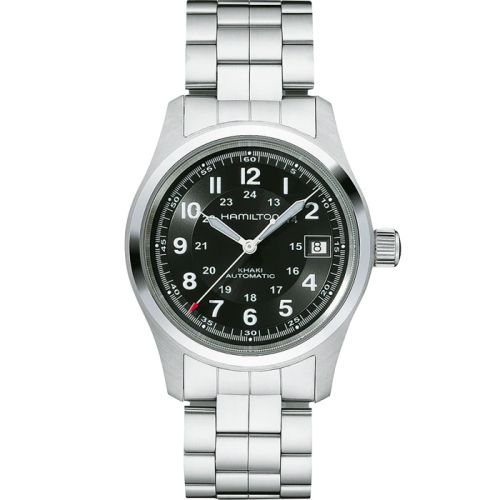Hamilton Khaki Field Automatic 38 Paslanmaz Çelik / Siyah / Bilezik, referans H70455133