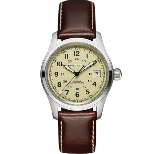 Hamilton Khaki Field Automatic 38 Paslanmaz Çelik / Beige, referans H70455523