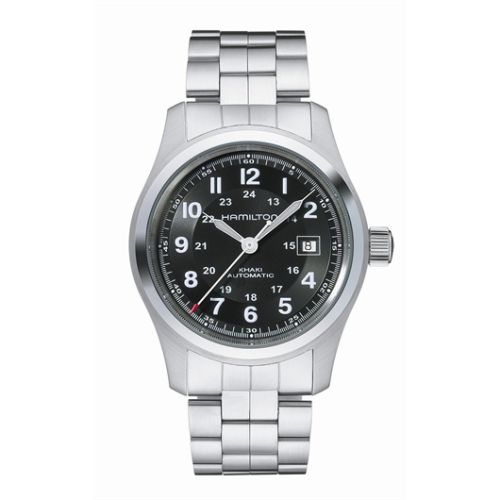 Hamilton Khaki Field Automatic Paslanmaz Çelik / Siyah / Bilezik 42mm, referans H70515137