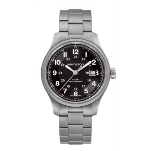 Hamilton Khaki Field Titanyum Auto 42 / Siyah / Bilezik, referans H70565133
