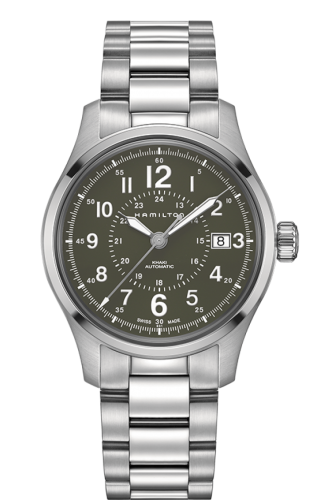 Hamilton Khaki Field Automatic 40mm Yeşil / Bilezik, referans H70595163