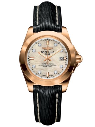 Breitling Galactic 32 Sleek Edition Pembe Altın / Pearl Elmas / Sahara, referans H7133012.A803.208X