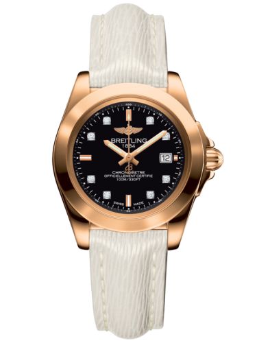 Breitling Galactic 32 Sleek Edition Pembe Altın / Trophy Siyah Elmas / Sahara, referans H7133012.BF64.235X