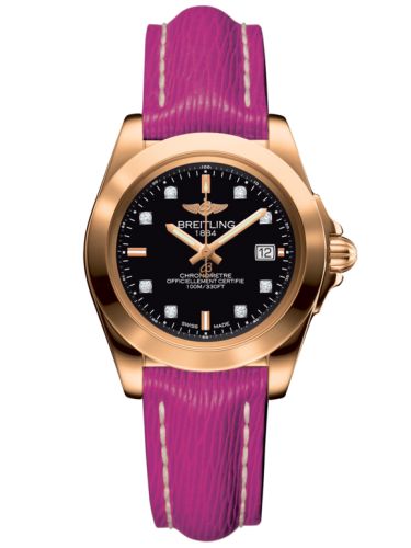 Breitling Galactic 32 Sleek Edition Pembe Altın / Trophy Siyah Elmas / Sahara, referans H7133012.BF64.241X