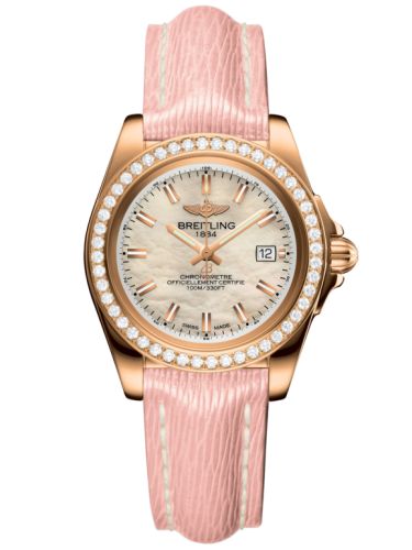 Breitling Galactic 32 Sleek Edition Pembe Altın / Elmas / Pearl / Sahara, referans H7133053.A802.238X