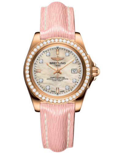 Breitling Galactic 32 Sleek Edition Pembe Altın / Elmas / Pearl Elmas / Sahara, referans H7133053.A803.238X