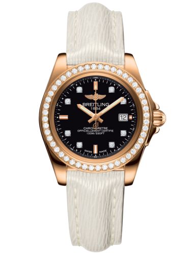 Breitling Galactic 32 Sleek Edition Pembe Altın / Elmas / Trophy Siyah Elmas / Sahara, referans H7133053.BF64.235X