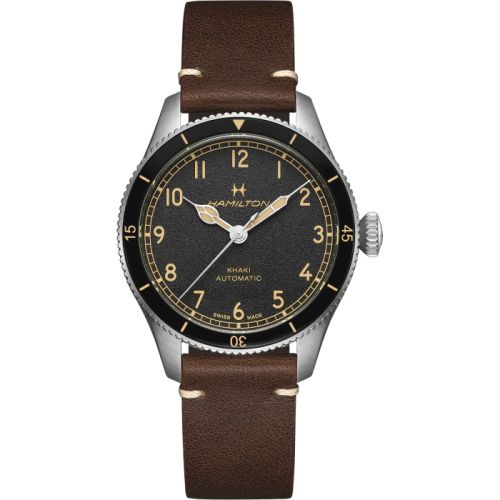 Hamilton Khaki Pilot Pioneer 38 Paslanmaz Çelik / Siyah, referans H76205530