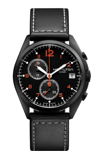 Hamilton Khaki Pilot Pioneer Chrono Quartz Volcano 41mm, referans H76582733