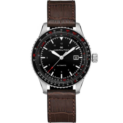 Hamilton Khaki Aviation Converter Auto Paslanmaz Çelik / Siyah 42mm, referans H76615530