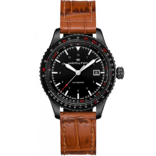 Hamilton Khaki Aviation Converter Auto PVD / Siyah 42mm, referans H76625530