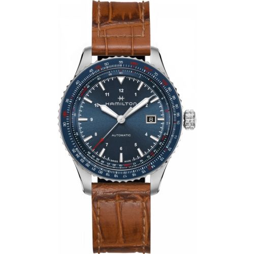 Hamilton Khaki Aviation Converter Auto Paslanmaz Çelik / Mavi 42mm, referans H76645540