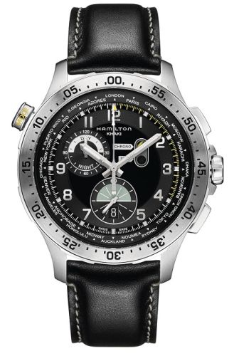 Hamilton Khaki Aviation Worldtimer Chrono Quartz 45mm, referans H76714735