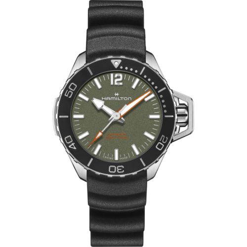 Frogman Auto 41 Paslanmaz Çelik / Yeşil / Kauçuk