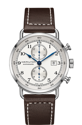 Hamilton Pioneer Auto Chrono 44 Stainless Steel / Silver, reference H77706553