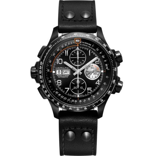 Hamilton Khaki Aviation X-Wind Auto Chrono PVD / Black 45mm, reference H77736733