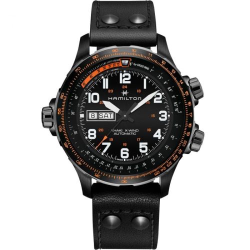 Hamilton Khaki Aviation X Wind Day Date Auto PVD / Black 45mm, reference H77785733