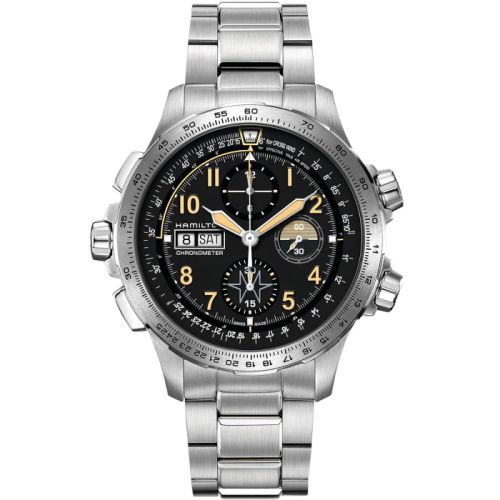 Hamilton Khaki Aviation X Wind Day Date Auto Chrono / Bracelet 45mm, reference H77796135