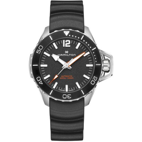 Frogman Auto 46 Paslanmaz Çelik / Siyah / Kauçuk