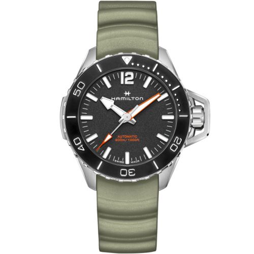 Frogman Auto 46 Paslanmaz Çelik / Siyah / Kauçuk
