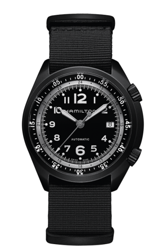 Hamilton Khaki Pilot Pioneer Alu Siyah Auto 41mm, referans H80485835
