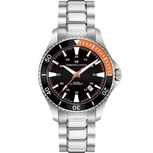 Hamilton Khaki Navy Scuba Auto Paslanmaz Çelik / Siyah 40mm, referans H82305131