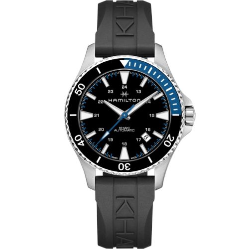 Hamilton Khaki Navy Scuba Auto Paslanmaz Çelik / Siyah 40mm, referans H82315331