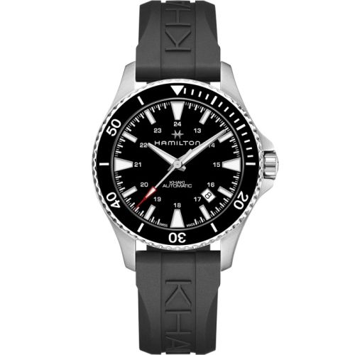 Hamilton Khaki Navy Scuba Auto Paslanmaz Çelik / Siyah 40mm, referans H82335331