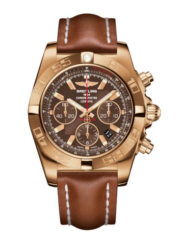 Breitling Chronomat 44 Pembe Altın / Metallica Kahverengi / Calf, referans HB011010.Q588.433X