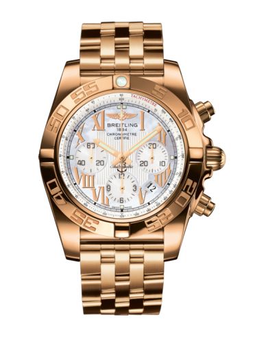 Breitling Chronomat 44 Pembe Altın / Pearl Roman / Bilezik, referans HB011012.A693.375H