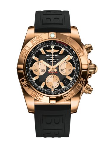 Breitling Chronomat 44 Pembe Altın / Onyx Siyah / Kauçuk, referans HB011012.B968.153S