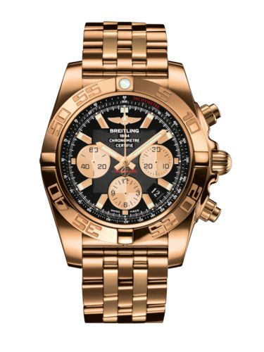 Breitling Chronomat 44 Pembe Altın / Onyx Siyah / Bilezik, referans HB011012.B968.375H