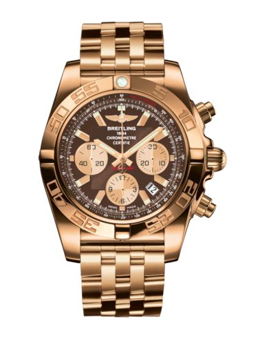 Breitling Chronomat 44 Pembe Altın / Metallica Kahverengi / Bilezik, referans HB011012.Q576.375H