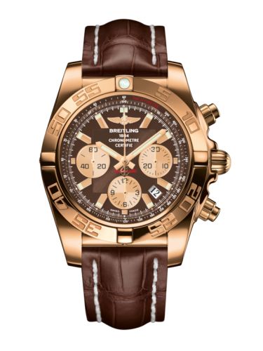 Breitling Chronomat 44 Pembe Altın / Metallica Kahverengi / Croco, referans HB011012.Q576.739P