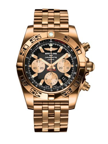 Breitling Chronomat 44 Pembe Altın / Onyx Siyah / Bilezik, referans HB0110C1.B968.375H