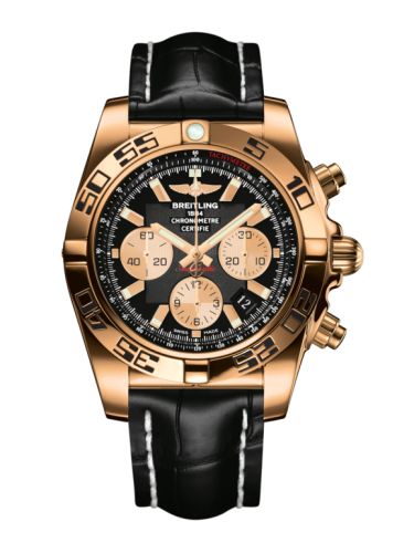 Breitling Chronomat 44 Pembe Altın / Onyx Siyah / Croco, referans HB0110C1.B968.743P