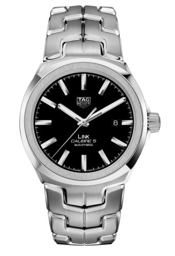 TAG Heuer Link Calibre 5 41 Paslanmaz Çelik / Siyah / Bilezik, referans WBC2110.BA0603