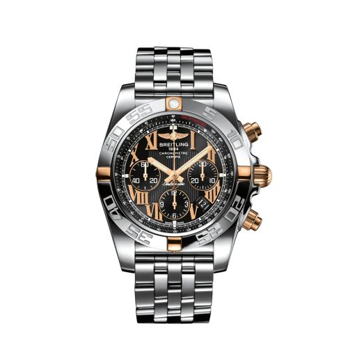 Breitling Chronomat 44 Paslanmaz Çelik / Pembe Altın / Siyah - Roman / Japan Special Edition, referans IB011012/B957/388C