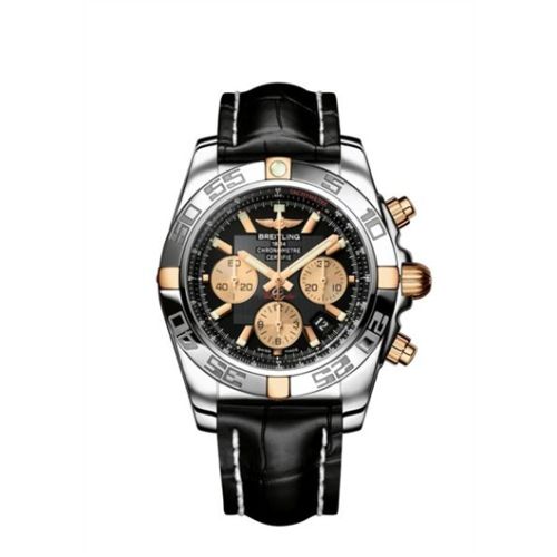 Breitling Chronomat 44 Paslanmaz Çelik / Pembe Altın / Siyah 43.5mm, referans IB011012/B968